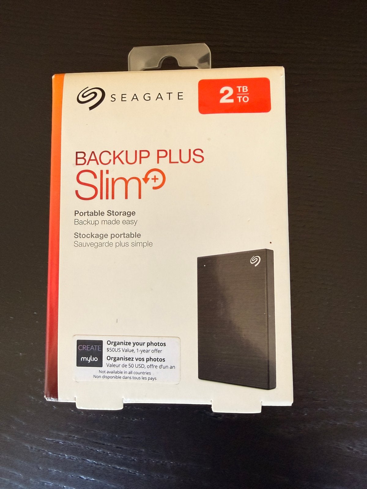Seagate Backup Plus Slim 2TB Externe Harde Schijf, Computers en Software, Harde schijven, HDD, Ophalen of Verzenden, Zo goed als nieuw