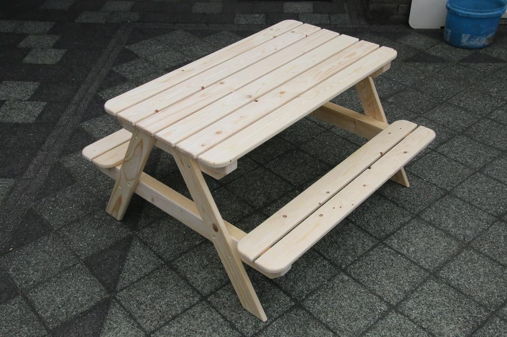 kinderpicknicktafel, Nieuw, Rechthoekig, Hout, Ophalen
