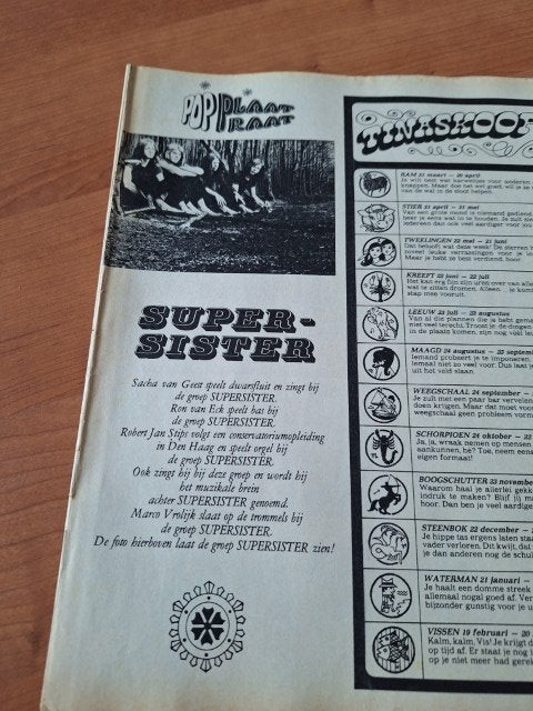 Tina 1971 Supersister Robert Jan Stips, Ophalen of Verzenden, 1960 tot 1980, Nederland, Tijdschrift