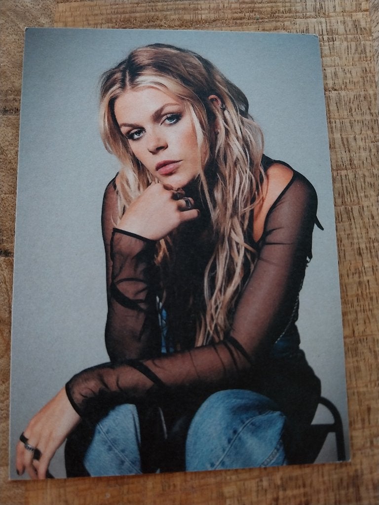 Fotokaart met originele handtekening Davina Michelle, Ophalen of Verzenden, Nieuw, Foto of Kaart, Gesigneerd