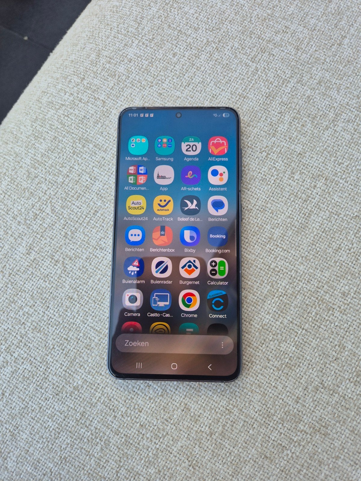 Samsung Galaxy S21 5G 128GB Zwart met hoesje, Telecommunicatie, Mobiele telefoons | Samsung, Zwart, Touchscreen, Ophalen of Verzenden