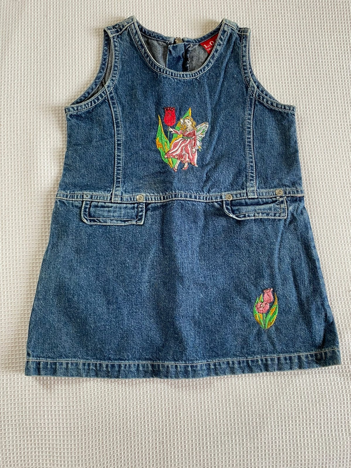 Jeans babyjurkje maat 86, Kinderen en Baby's, Ophalen of Verzenden, Zo goed als nieuw, Meisje, Jurkje of Rokje