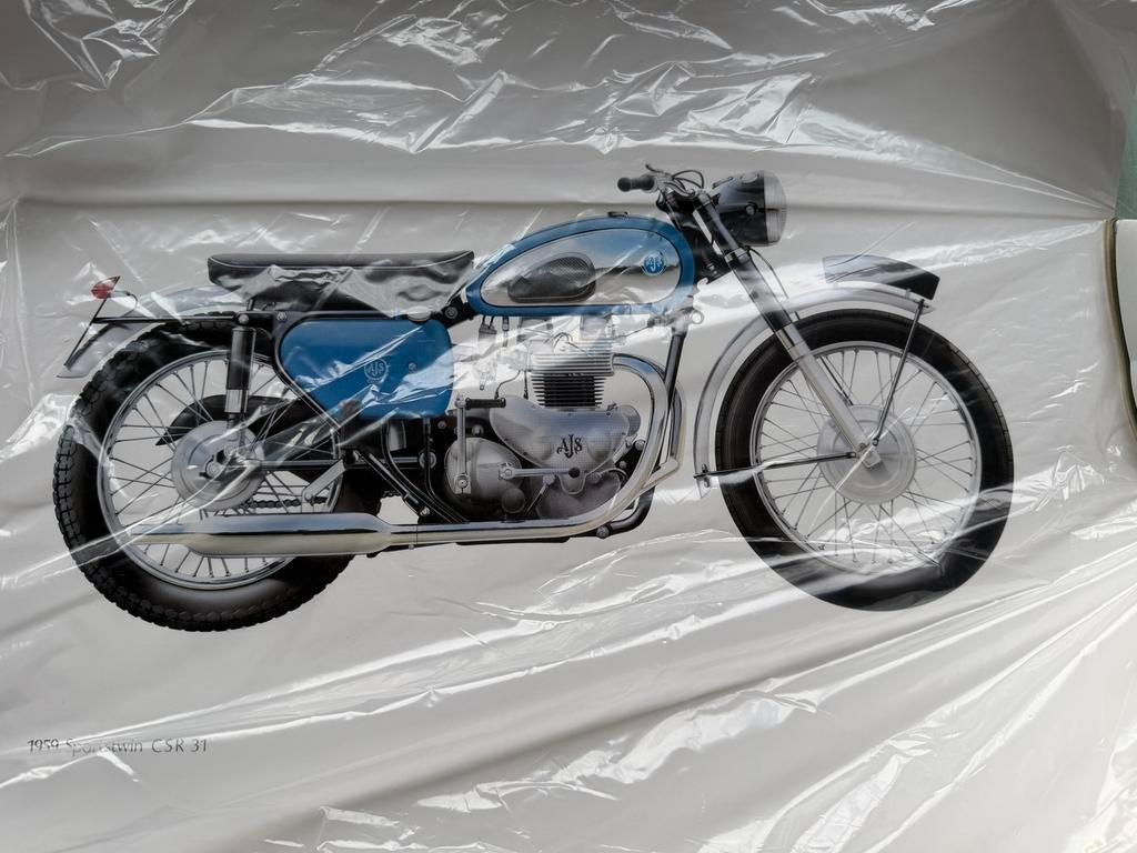Posters van motoren: AJS, Norton, Matchless, BSA, Triumph, Rechthoekig Liggend, Nieuw, Ophalen of Verzenden, A1 t/m A3