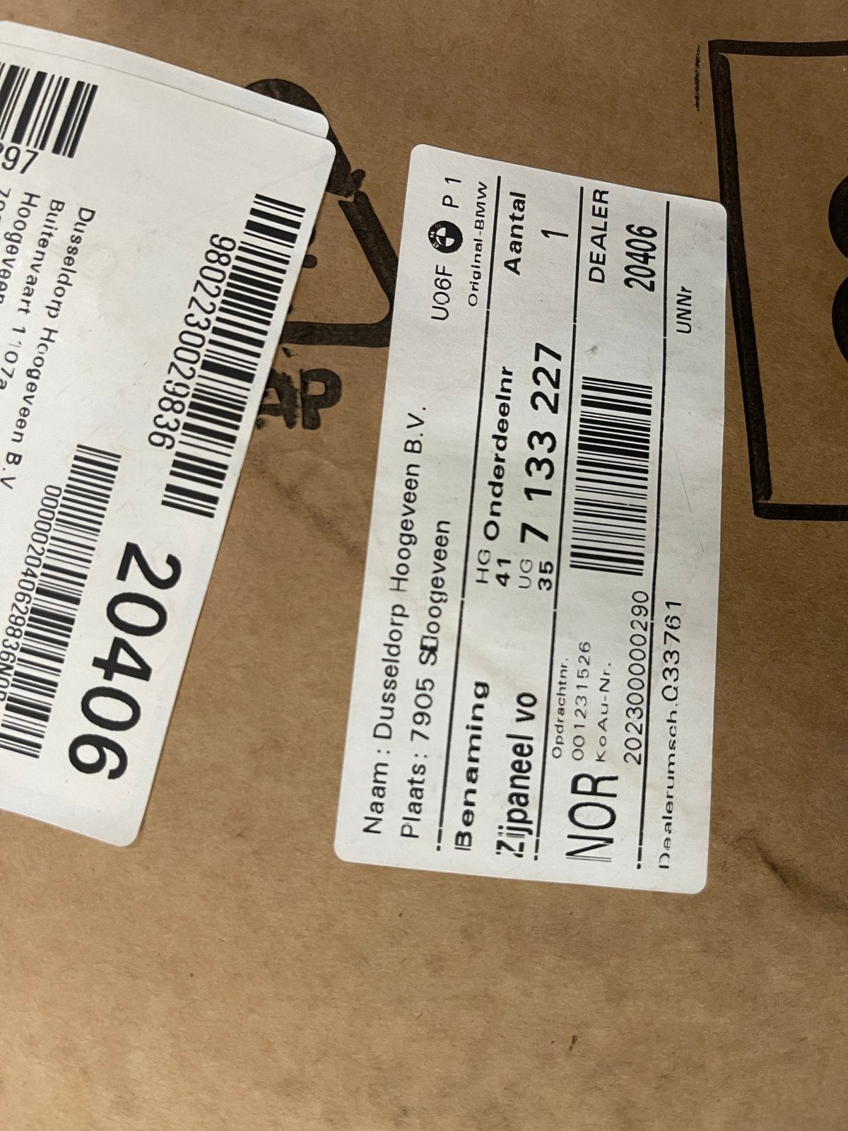 BMW Spatbord Rechts Voor - Origineel Onderdeel, Auto-onderdelen, Voor, Nieuw, Ophalen of Verzenden, Spatbord