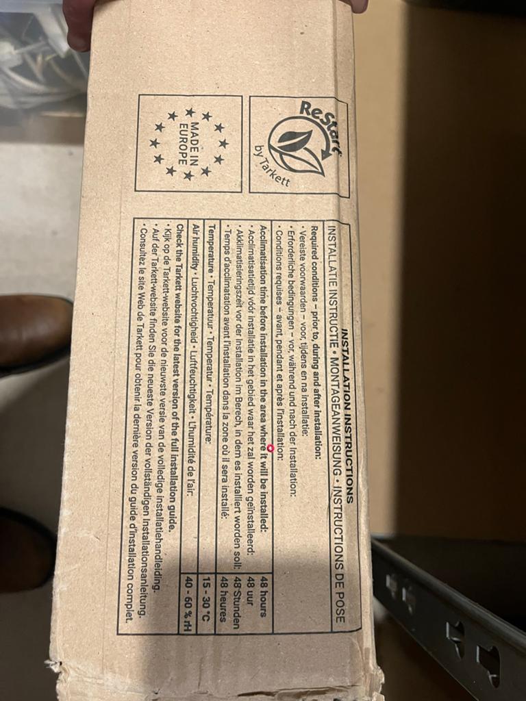Restant 12 Tarkett DESSO ReCharge EcoBase tegels 50x50 cm, Doe-het-zelf en Verbouw, Tegels, Ophalen, 60 cm of meer, Nieuw, 5 tot 10 m²