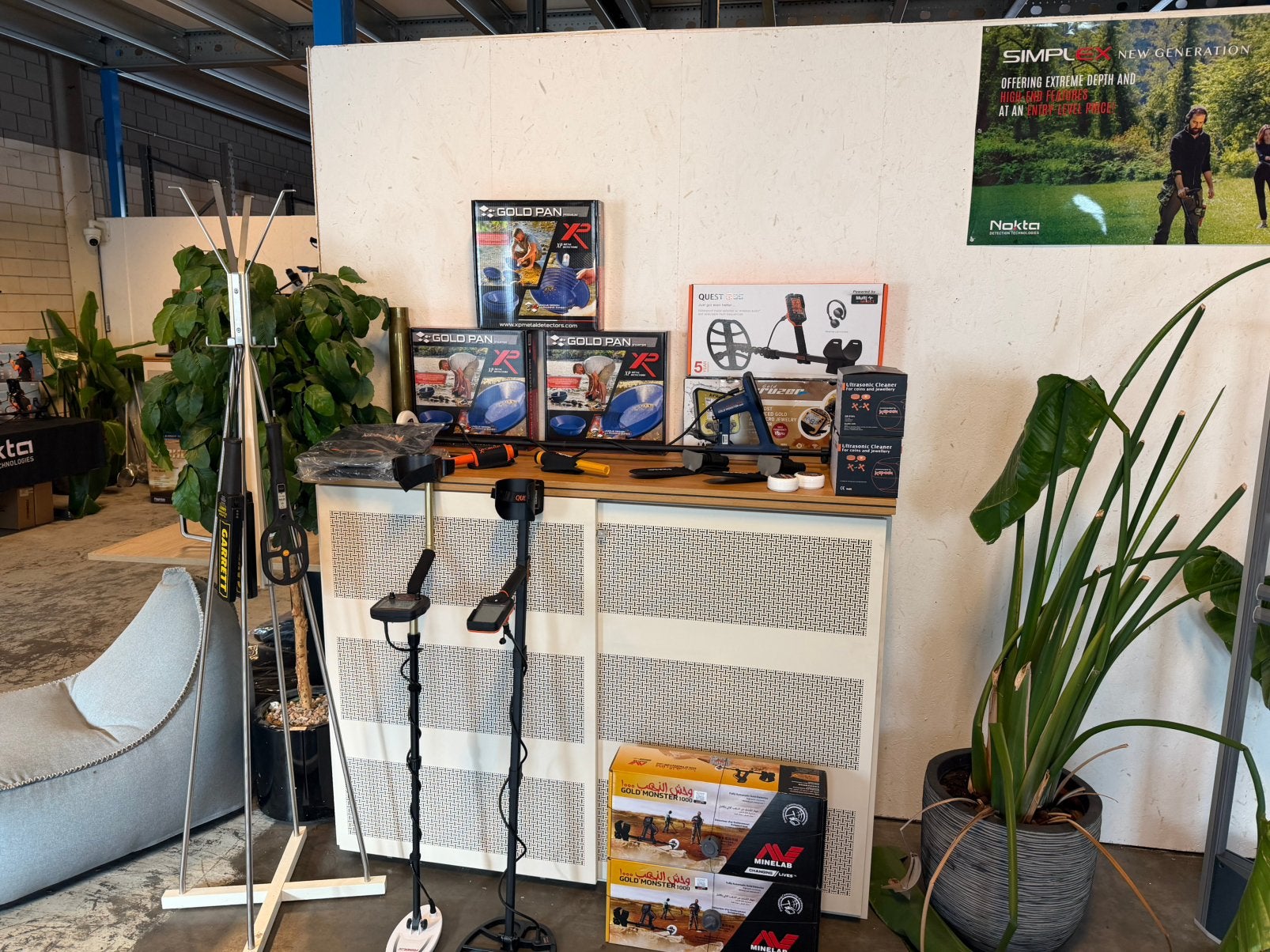 Metaaldetector kopen? Metaaldetector SHOWROOM dagelijks OPEN