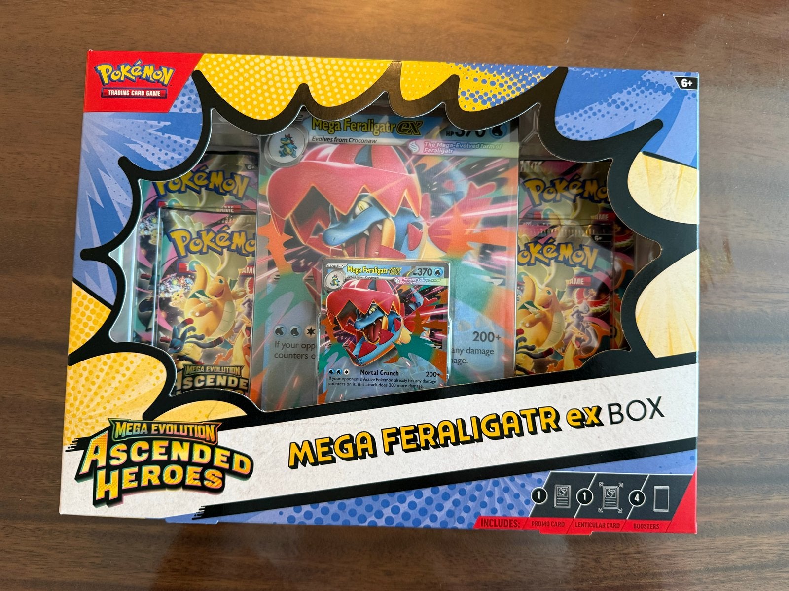 Pokémon TCG: Mega Feraligatr EX Box - Ascended Heroes sealed, Ophalen of Verzenden, Nieuw, Boosterbox, Foil
