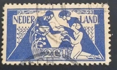 Nederland 1923 - nvph 134 - Tooropzegel -ab1, Ophalen of Verzenden, T/m 1940, Gestempeld