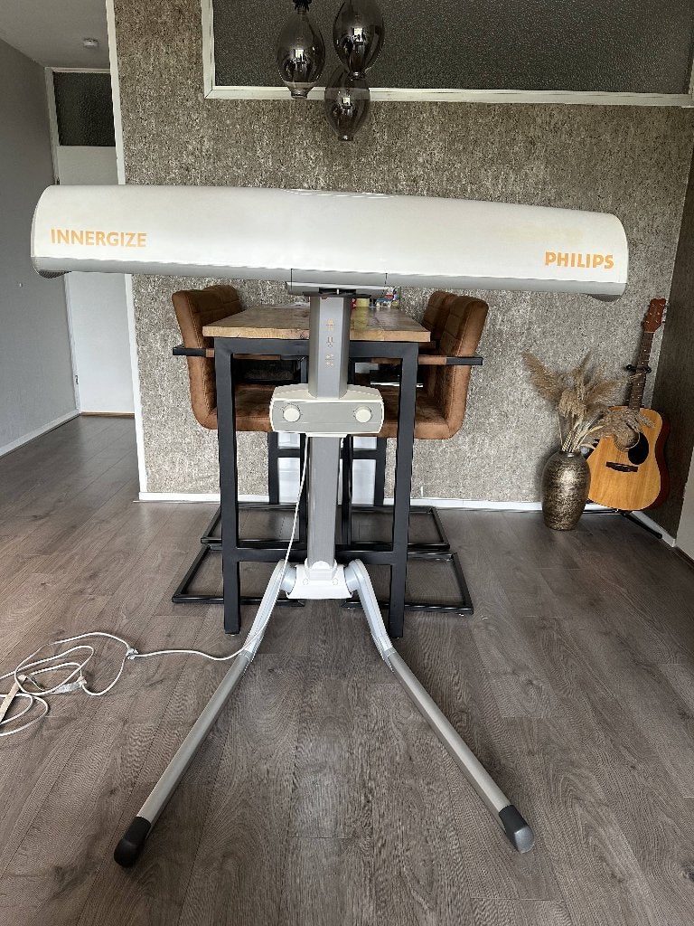 Philips Innergize HB935 met brilletje - Infrarood & Tan, Ophalen, Gebruikt, Zonnebank enkelzijdig, Minder dan 10 lampen