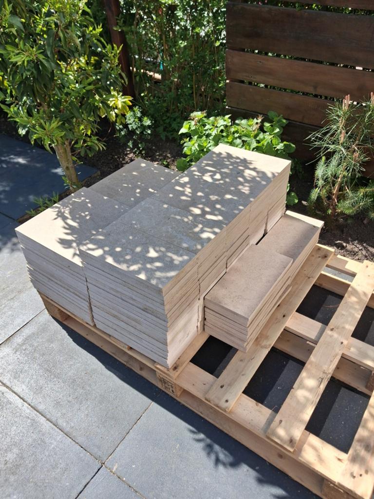 Portugese " Beige Lime stone " vloertegels (7m2 ), Doe-het-zelf en Verbouw, Tegels, Ophalen, Keramiek, Nieuw, 20 tot 40 cm