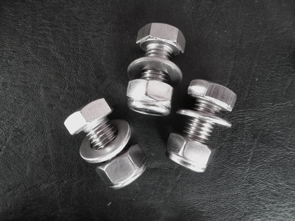 25 RVS M12 x 30 mm A5-70 + borgmoer en ring, Nieuw, Ophalen of Verzenden, Minder dan 50 mm, Rvs