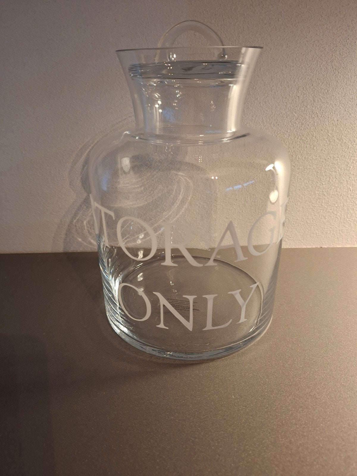 Riviera Maison glazen voorraadpot - 20 cm hoog, Huis en Inrichting, Ophalen, Zo goed als nieuw, Glas