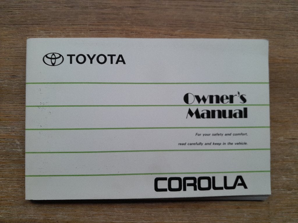 OWNERS MANUAL - TOYOTA COROLLA E10 + 4EFE, Auto diversen, Verzenden