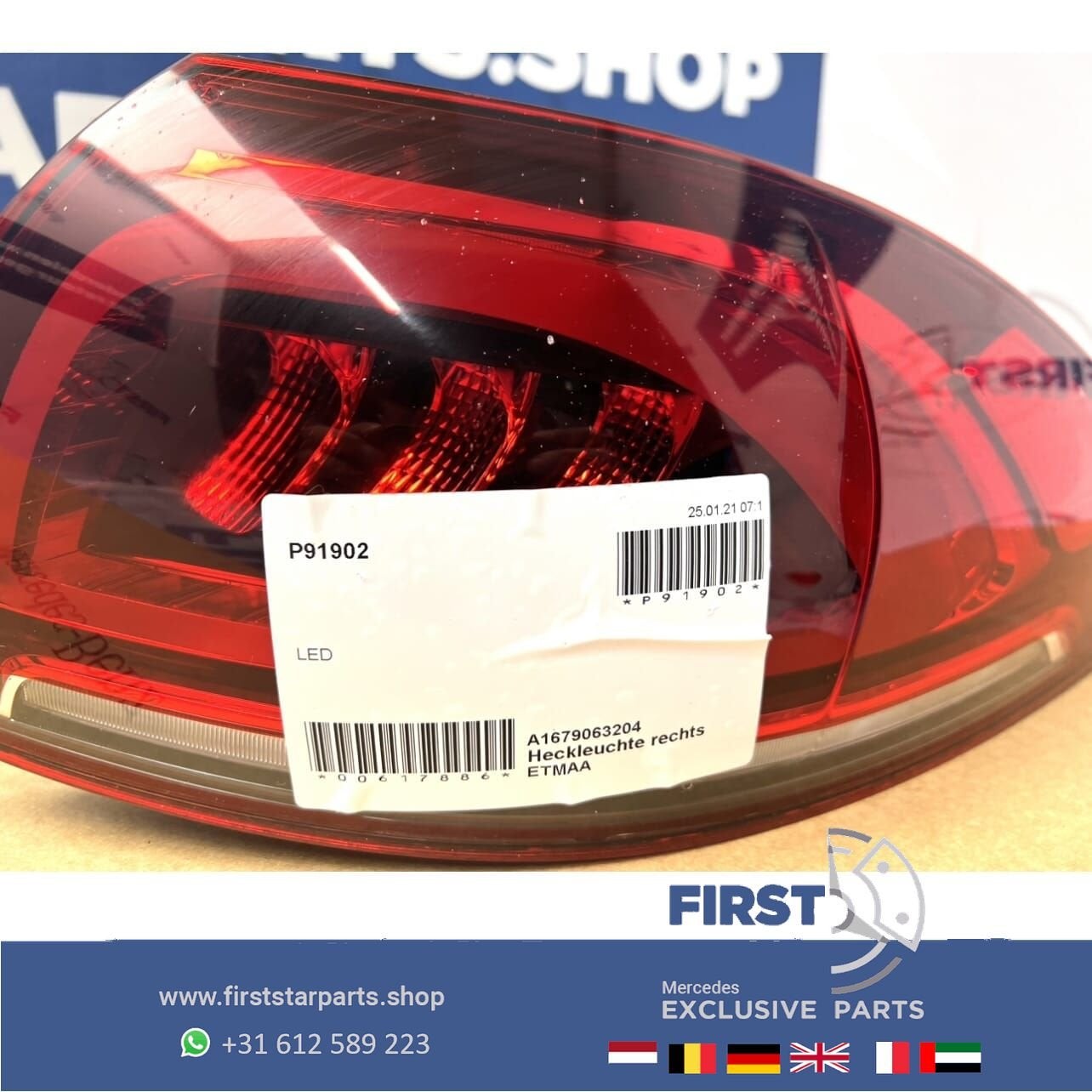 W167 V167 ACHTERLICHT RECHTS GLE43 GLE53 GLE63 GLE63s AMG VO, Gebruikt, -, Ophalen of Verzenden, -
