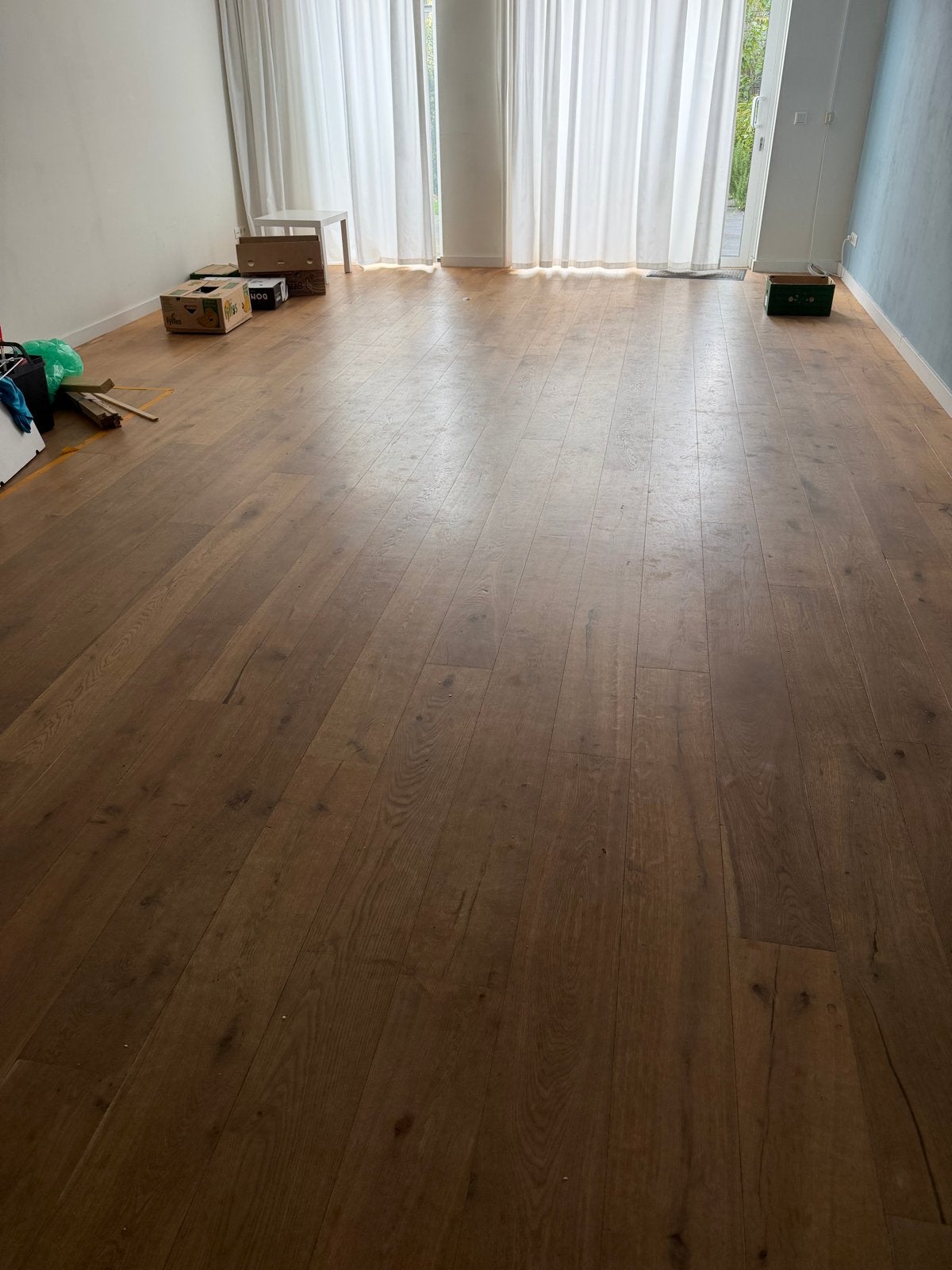 Echt houten vloer - 7 jaar gebruikt, zelf verwijderen, Ophalen, Gebruikt, Hout, Vloerdelen of -planken