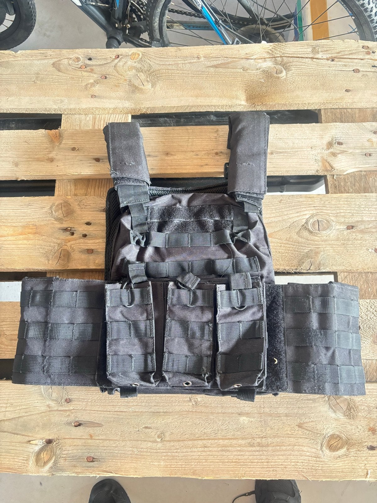 Zwart tactisch vest - Militair/Airsoft, Ophalen of Verzenden, Overige soorten, Overige gebieden, Kleding of Schoenen