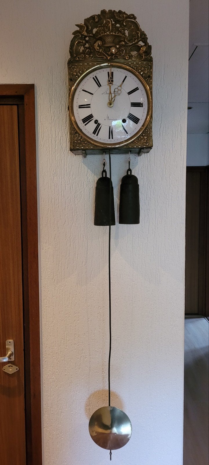Mooie Grote comtoise SPILLE GANG en vouwslinger c.a 1830, Antiek en Kunst, Ophalen of Verzenden