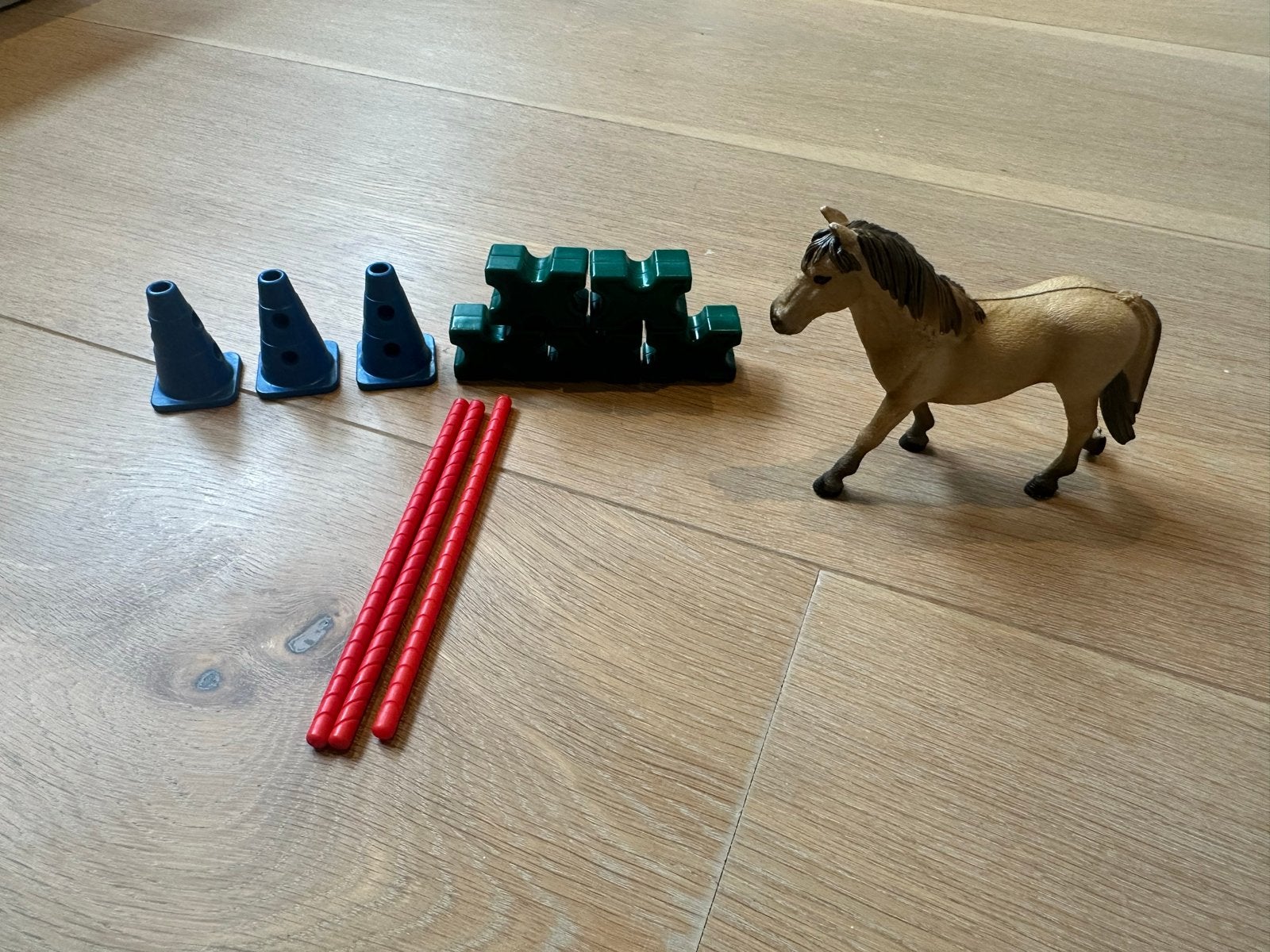 Schleich Paard met Hindernissen Speelset, Ophalen of Verzenden, Gebruikt, Jongen of Meisje