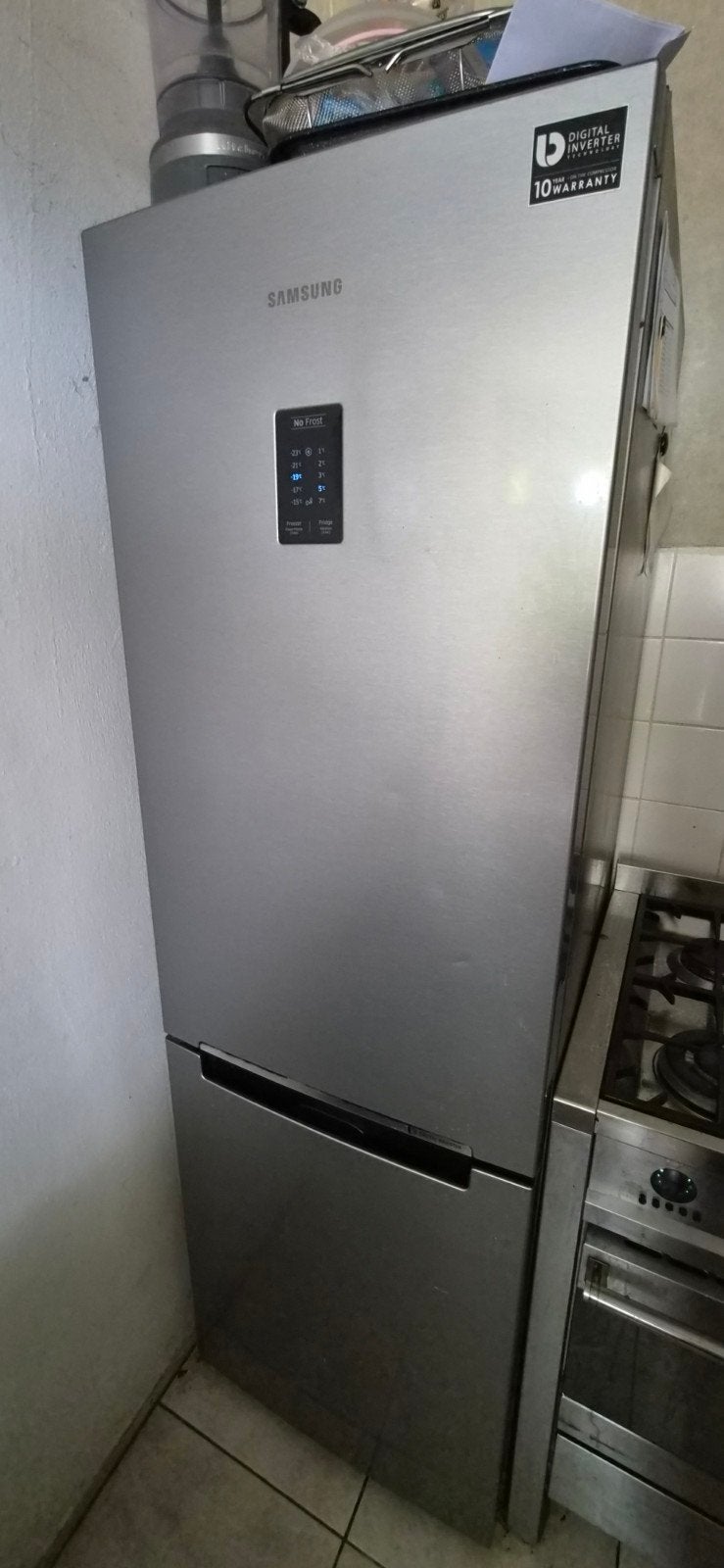 Samsung RB33J3200SA/EF Koelkast met vriezer, Ophalen, Gebruikt, 200 liter of meer, 60 cm of meer