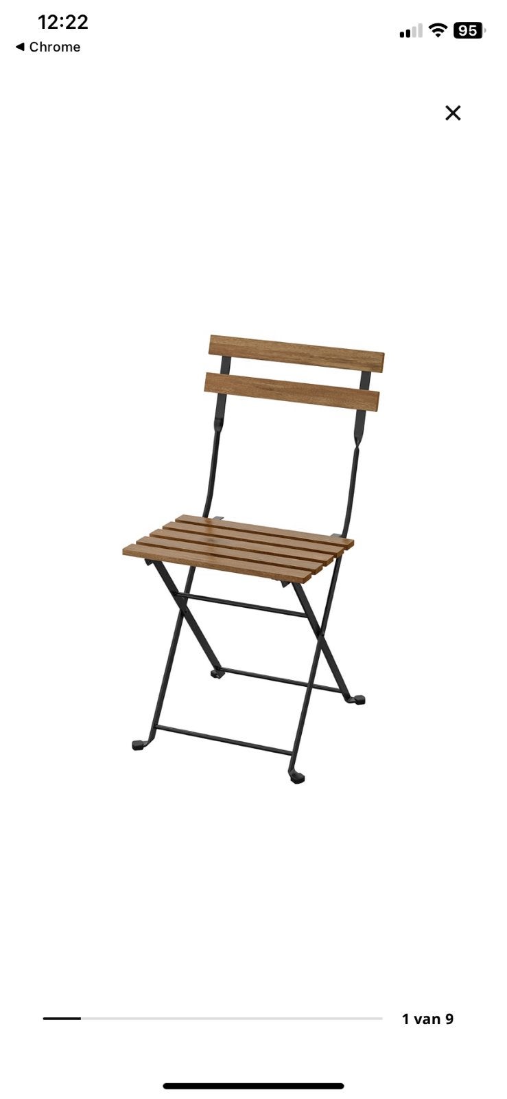 Nieuwe IKEA TÄRNÖ klapstoel  (2 stuks), Huis en Inrichting, Bruin, Nieuw, Ophalen of Verzenden, Eén