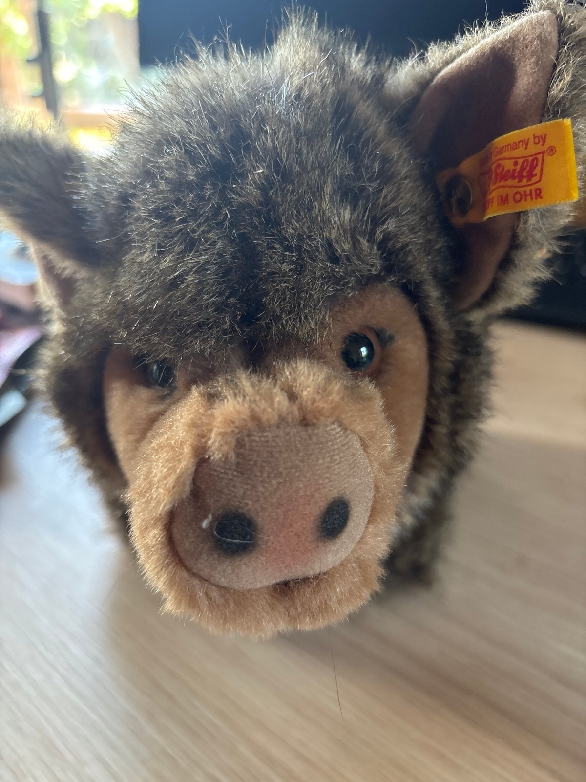 Schattig en zacht Steiff zwijntje knuffel, Gebruikt, Overige merken, Overige typen, Ophalen of Verzenden