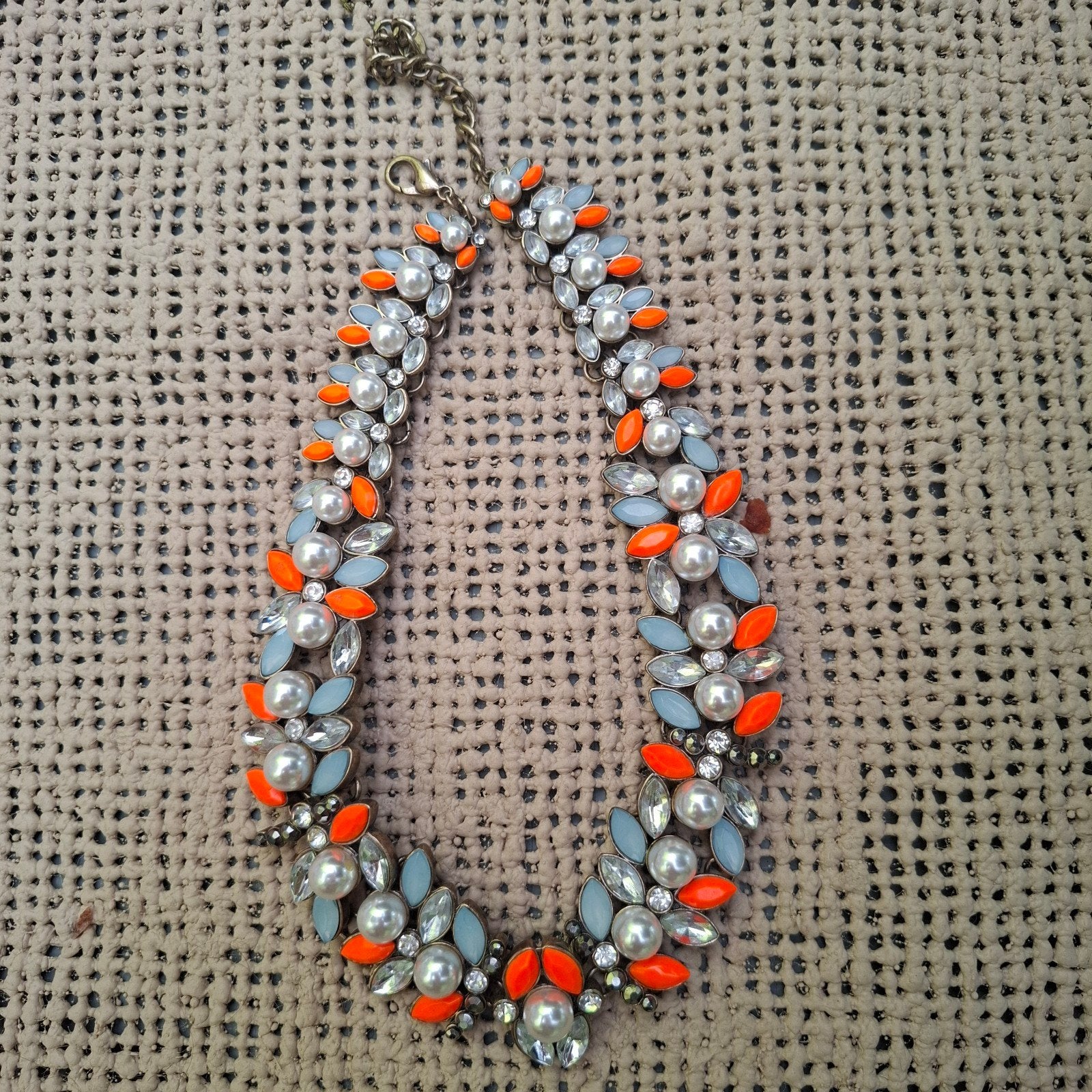 Zara choker of ketting met nepparels en -kristal, Sieraden, Tassen en Uiterlijk, Kettingen, Overige materialen, Overige kleuren