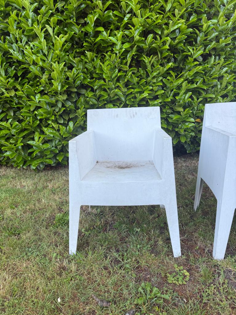 10x Driade Toy stoel design Philippe Starck met hoes, Tuin en Terras, Tuinstoelen, Gebruikt, Kunststof, Stapelbaar, Ophalen