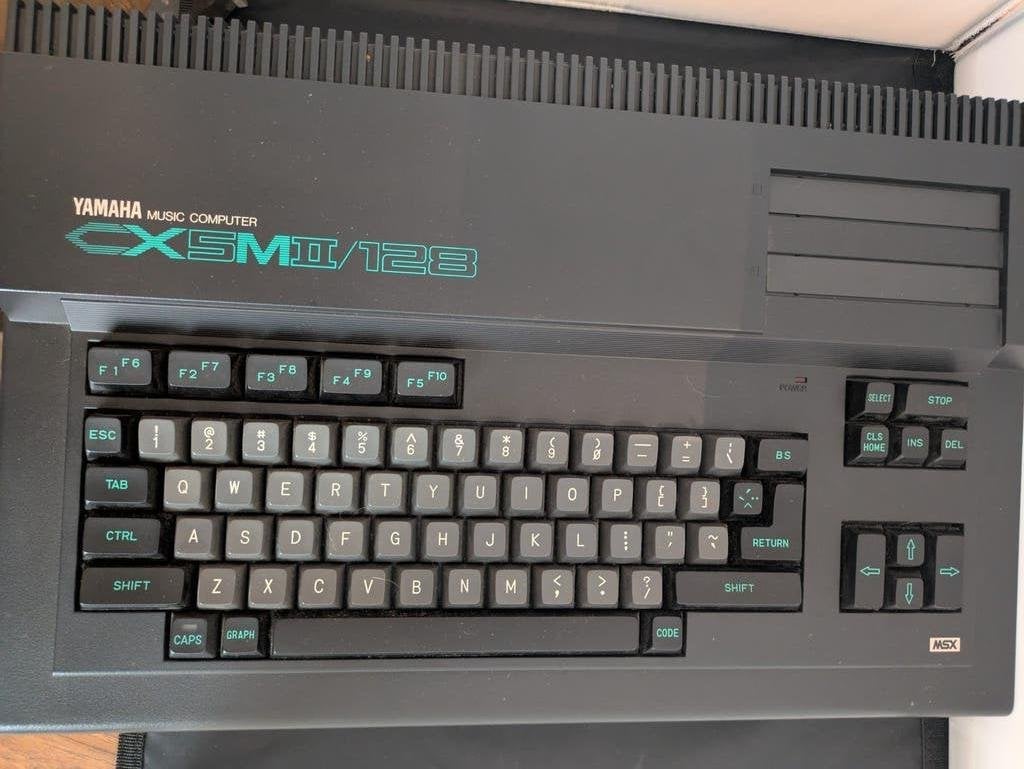 Yamaha CX5MII/128 MSX Music Computer & FD-05 Floppy Drive, Computers en Software, Vintage Computers, Ophalen, Yamaha