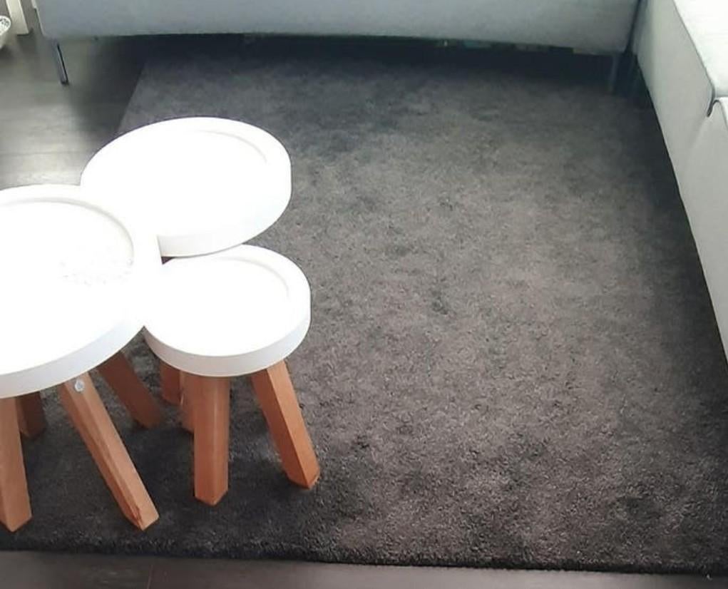 Antraciet vloerkleed 170x230, Huis en Inrichting, Stoffering | Tapijten en Kleden, 150 tot 200 cm, 200 cm of meer, Ophalen of Verzenden