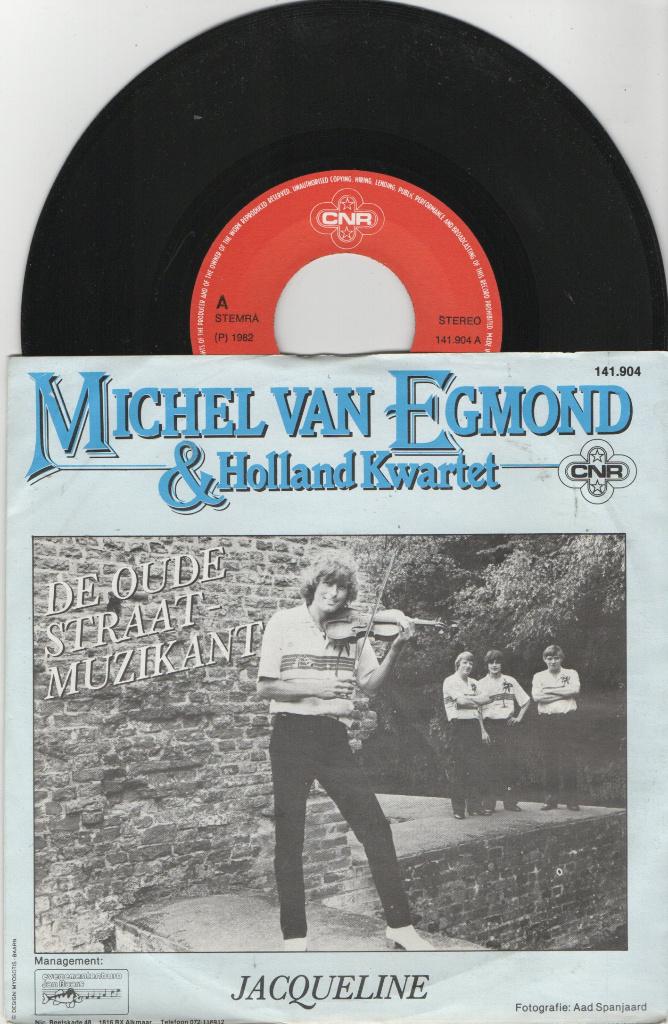 Michel Van Egmond  Holland Kwartet – De Oude Straat Muzikant, 7 inch, 1980 - 1989, Ophalen of Verzenden, Zo goed als nieuw