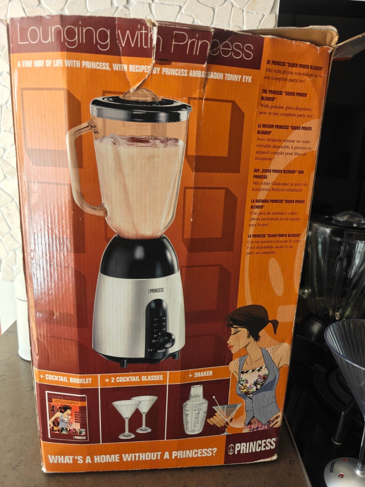 Princess Power Blender met cocktailglazen, Ophalen of Verzenden, Gebruikt, Blender