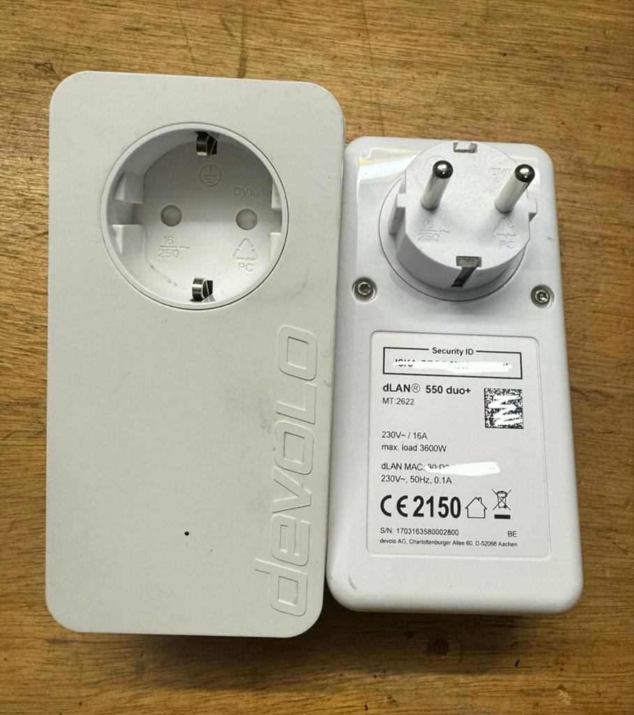 Devolo dLAN 550 duo+ Powerline Adapter Set (2 stuks), Verzenden, Zo goed als nieuw