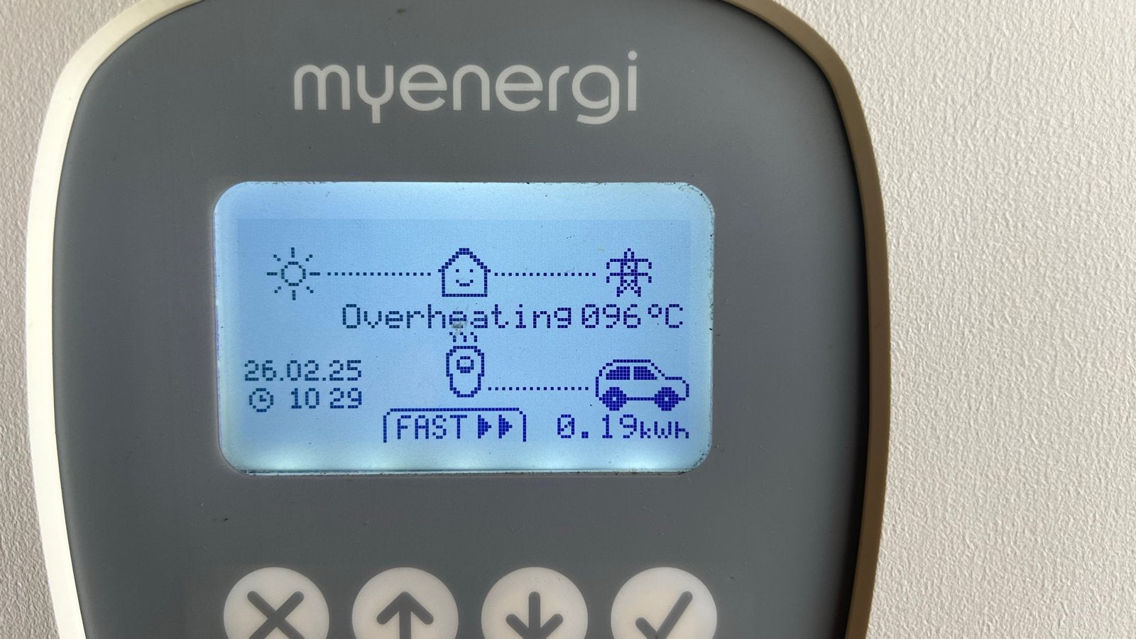 Zappi v1 1-fase lader (myenergi) DEFECT, Ophalen of Verzenden, Gebruikt, Laadpaal en Laadkabel