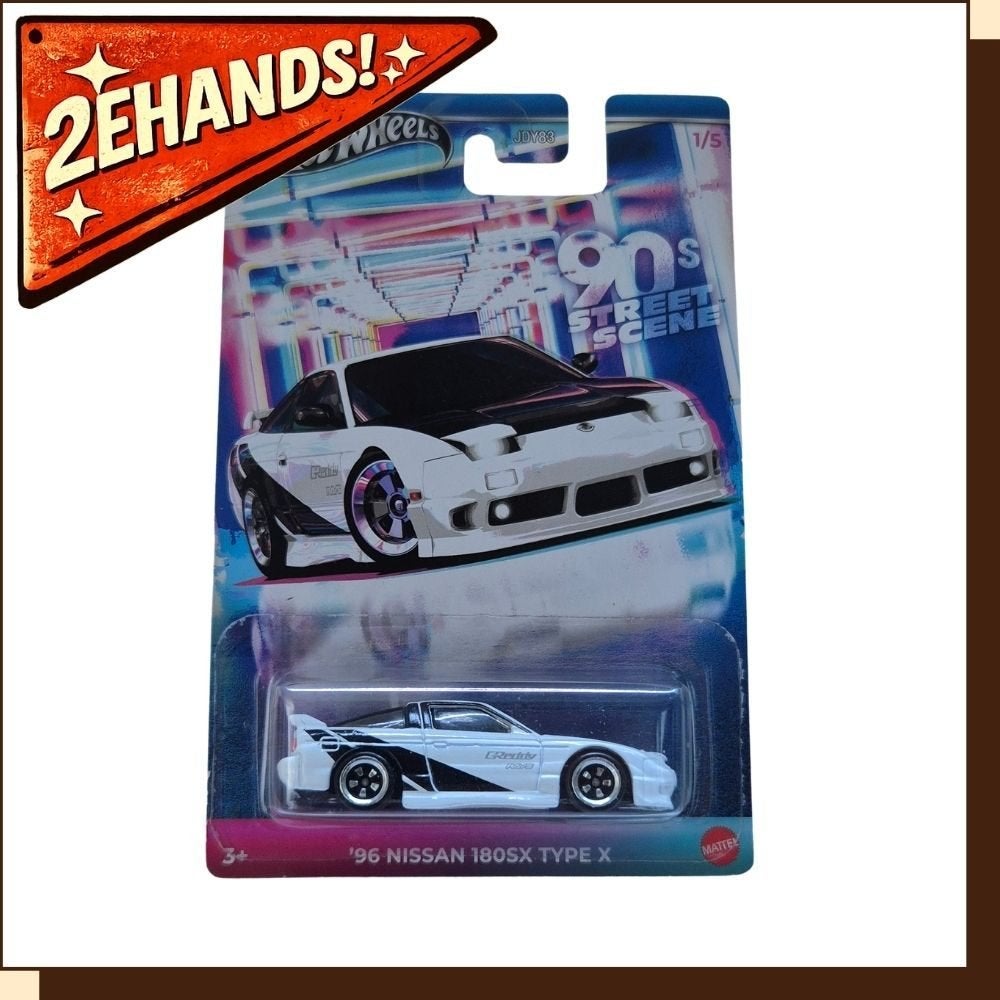 Hot Wheels '96 Nissan 180SX Type X #1/5 90s Street Scene, Mattel, Mattel, Ophalen of Verzenden, Zo goed als nieuw