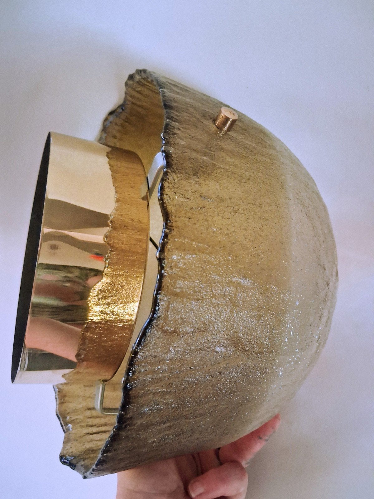 Vintage Hillebrand Mushroom Plafondlamp, wandlamp j70 murano, Huis en Inrichting, Lampen | Wandlampen, Ophalen of Verzenden