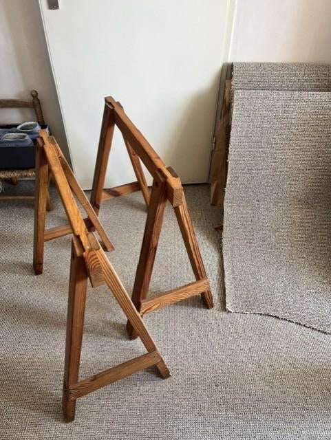 Schragentafel, Huis en Inrichting, Ophalen, 80 cm, 150 cm, Hout