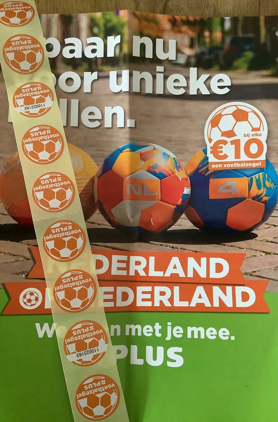ORANJE voetbal zegels, Verzamelen, Supermarktacties, Ophalen