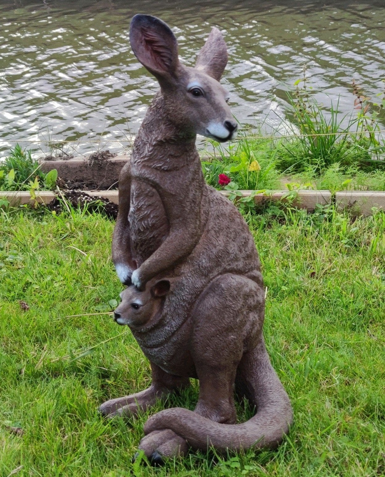 Walibi, Kangaroo,tuin beeld , dieren beelden, Ophalen of Verzenden, Nieuw, Kunststof