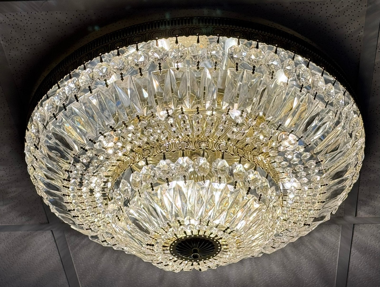 Prachtige Empire style mid Century lamp, Ophalen of Verzenden, Zo goed als nieuw, Glas, Design empire mid century
