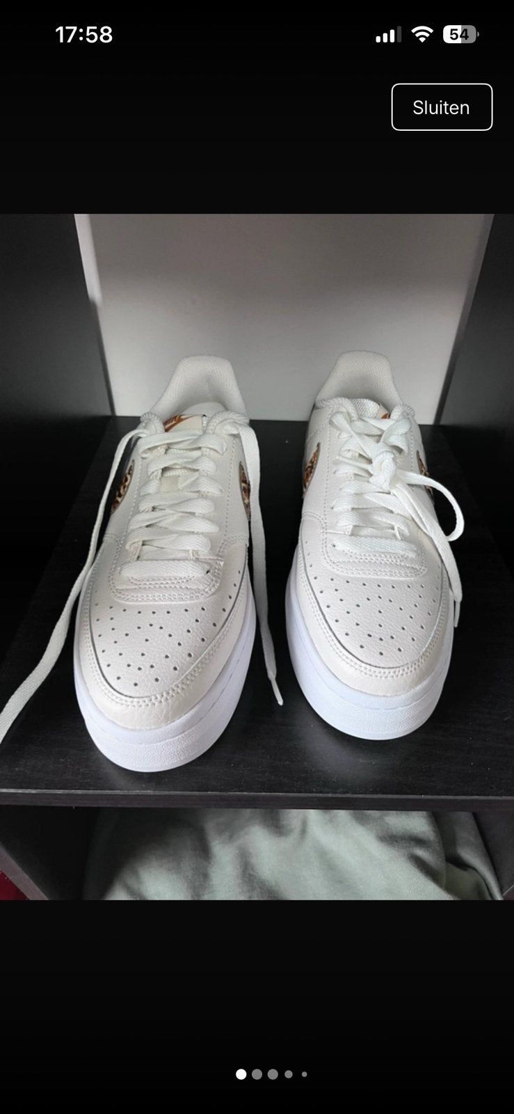 Witte Nike Court Vision Low met luipaardprint, Kleding | Dames, Schoenen, Nieuw, Sneakers of Gympen, Wit, Ophalen of Verzenden