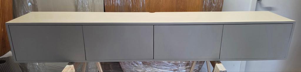 Zwevend tv-meubel Vision Sand 200 cm, Ophalen, Overige materialen, Info@meubeloutletmeppel.nl, Modern, Strak