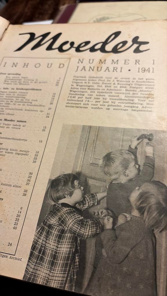 1941moeder distributie Sinterklaas breien naaien, Ophalen of Verzenden, 1980 tot heden, Tijdschrift