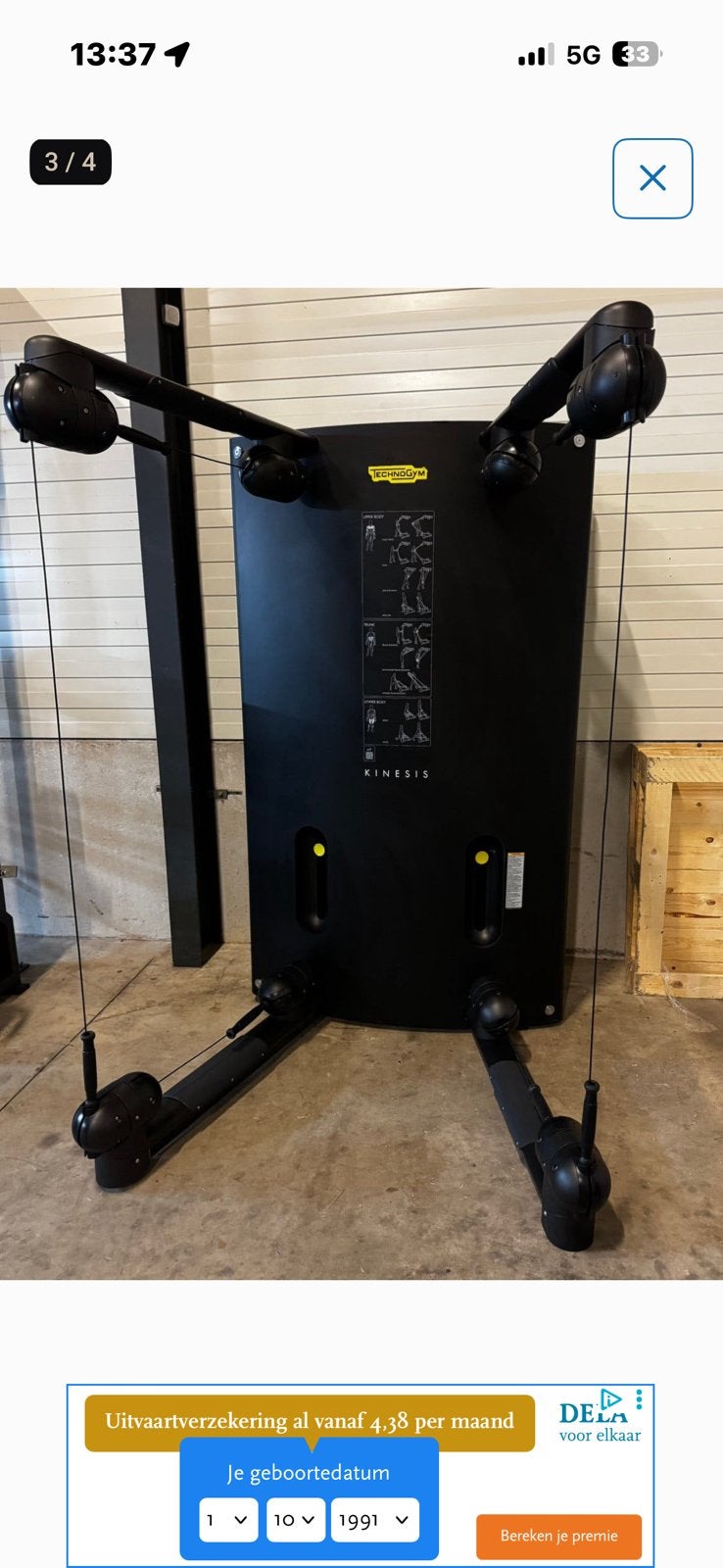 Technogym Monteur gezocht, Ophalen of Verzenden, Zo goed als nieuw, Krachtstation