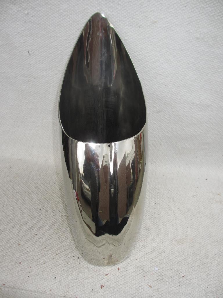 Vintage Handmade Silver Alloy Flower Vase by Fata, 1960s, Antiek en Kunst, Kunst | Designobjecten, Ophalen of Verzenden