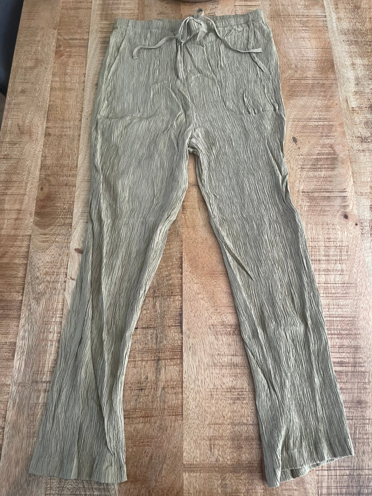 Groene broek, Lefties maat M, Kleding | Dames, Verzenden, Zo goed als nieuw, Maat 38/40 (M), Groen