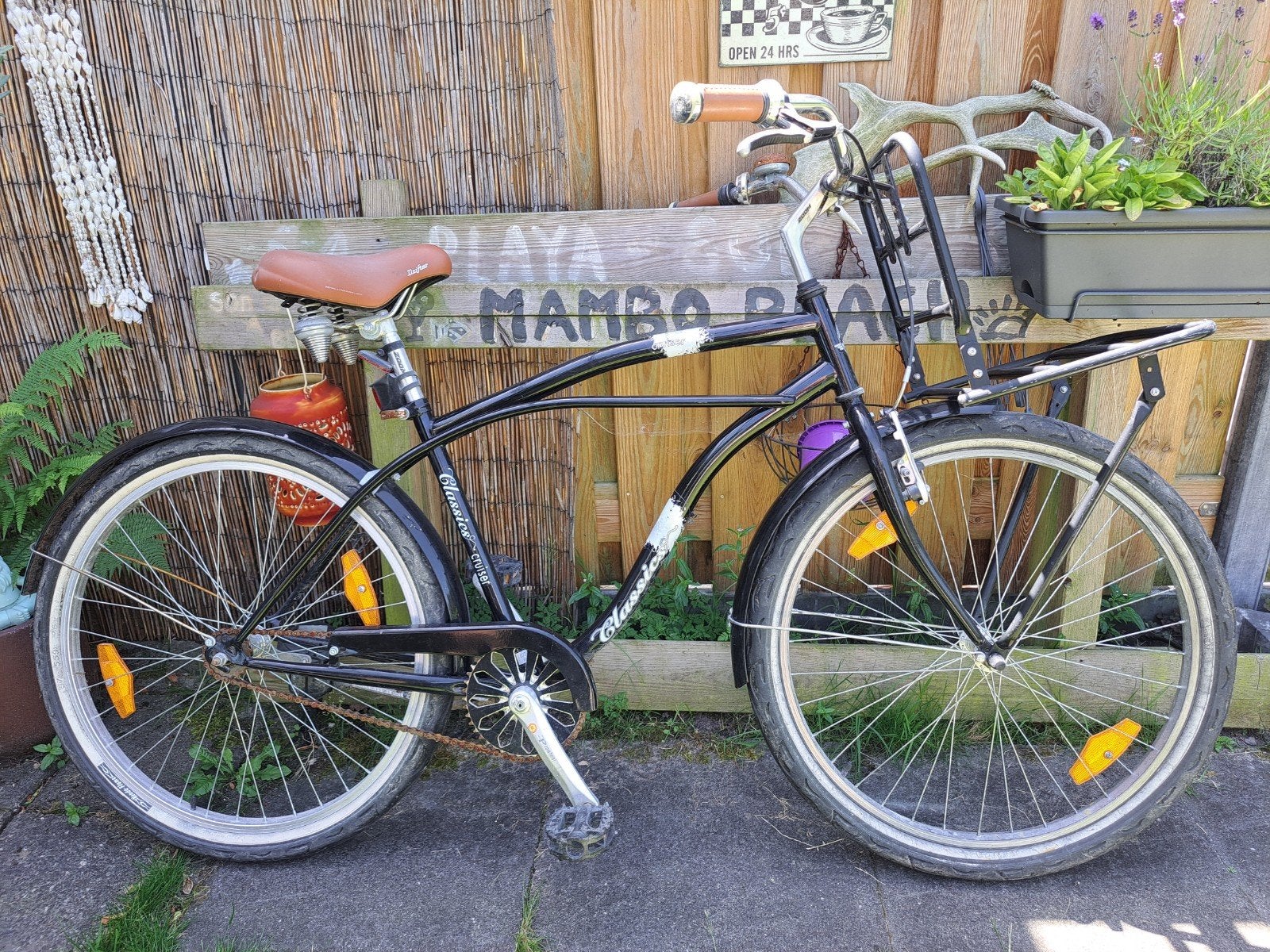 Stoere Citybike - Opknappertje met terugtraprem en handrem, Terugtraprem, Ophalen, Overige merken, 53 tot 56 cm