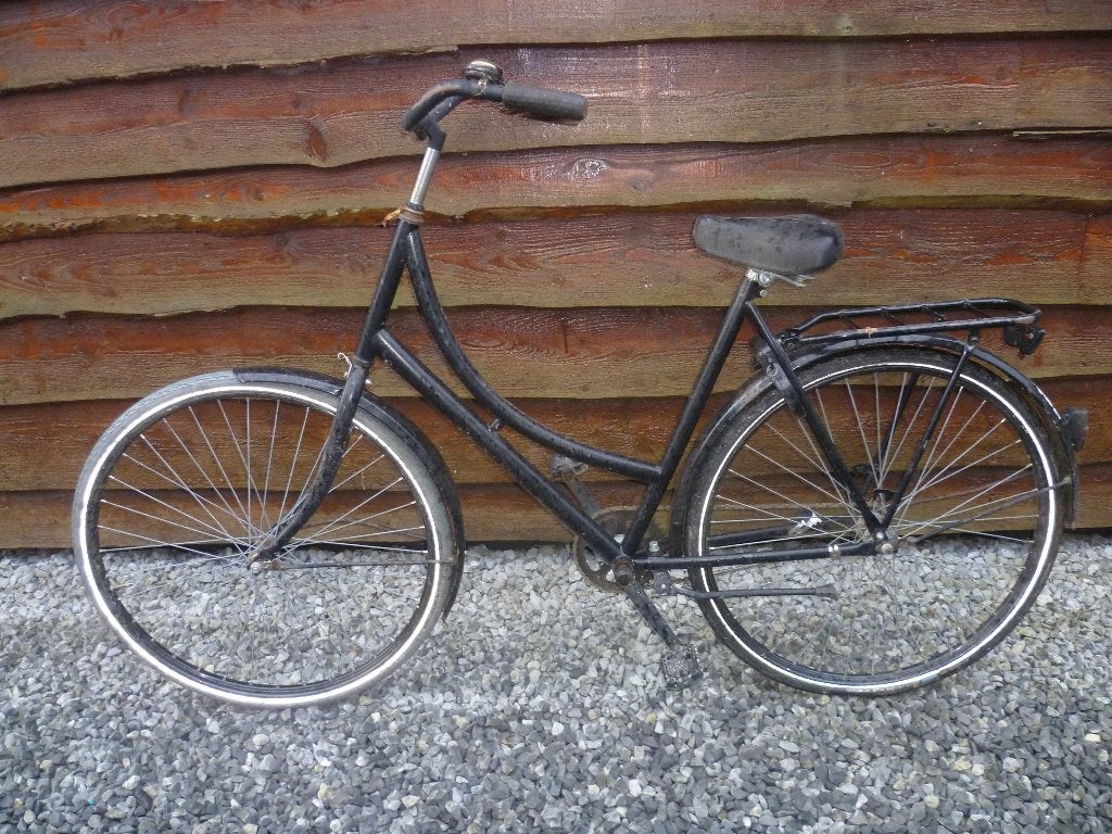 }}} Damesfiets Omafiets Stadsfiets Stationfiets met AXA slot, 56 cm of meer, Ophalen, Gebruikt, Overige merken