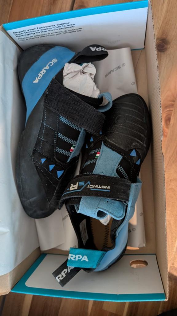 Scarpa Instinct VSR Maat 44, klimschoenen / boulderschoenen, Sport en Fitness, Klimsport, Ophalen of Verzenden, Zo goed als nieuw
