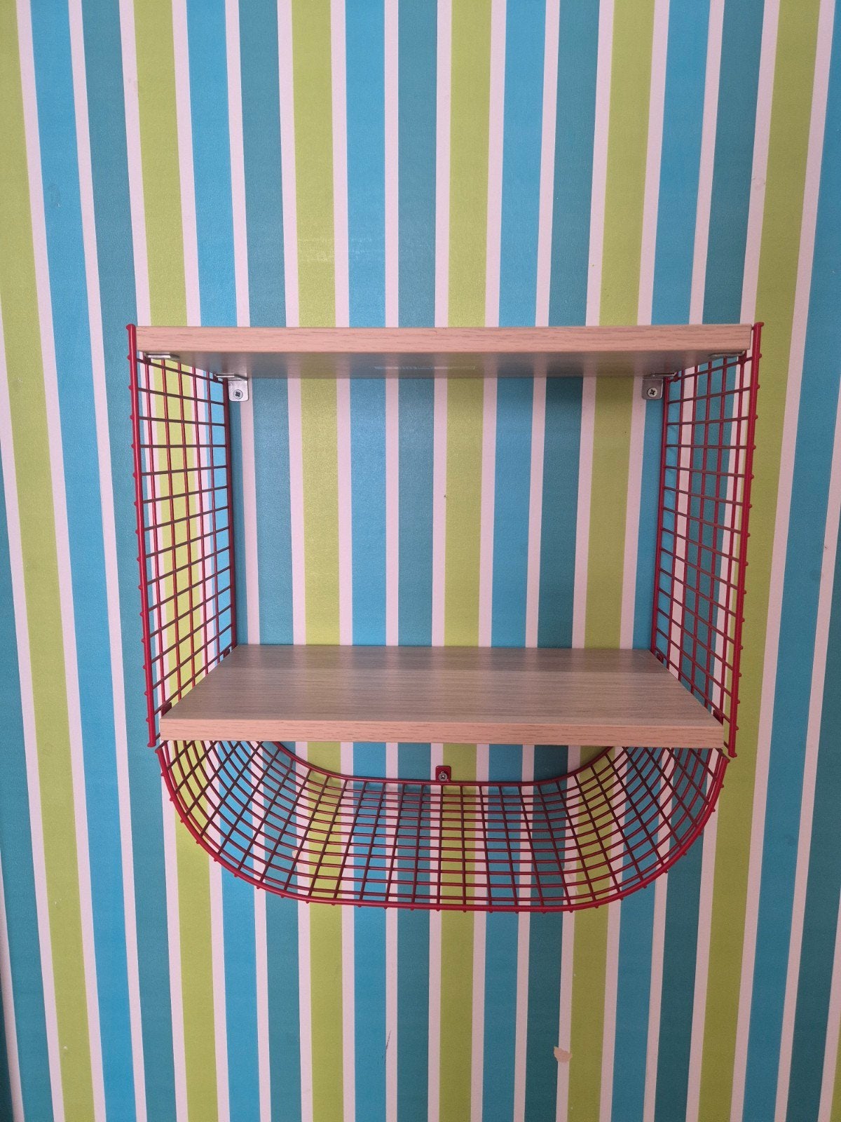 IKEA SVENSHULT Wandrek Rood/Hout, Huis en Inrichting, Ophalen, Zo goed als nieuw