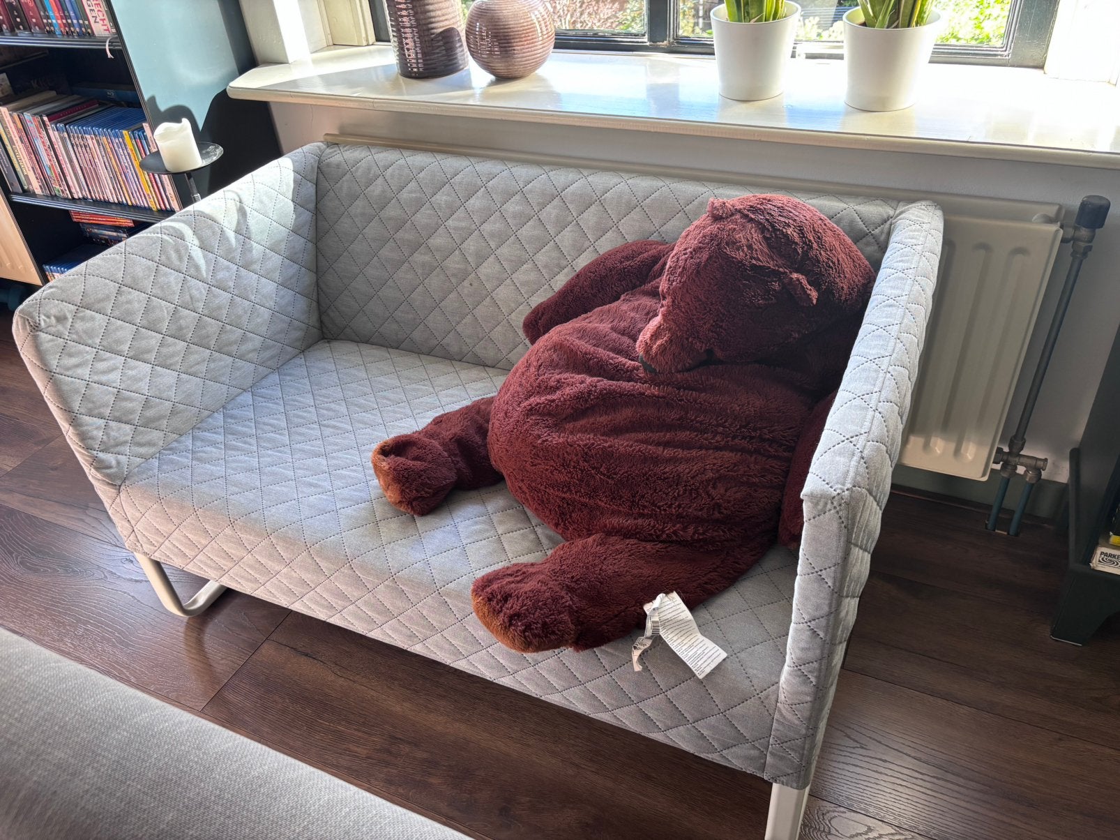 Knopparp bankje ikea, Ophalen, Tweepersoons, 75 tot 100 cm, Zo goed als nieuw